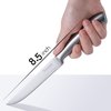 isheTao Steak Knife Set of 6, 4.5 inches Dishwasher Safe High Carbon Stainless Steel Knives, Silver