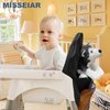 High Chairs Pocket, Suitable for IKEA Antilop High Chair, High Chair Accessories(Black)