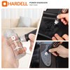 HARDELL 24W Engraver Pen, 5 Speed Engraving Tool with Letter/Number Stencil, Soft Handle Engraver Tool with Tungsten Carbide Steel Bits for Metal, Stone, Wood, Leather, Glass, PVC Pipe, DIY Crafts