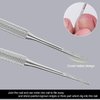 2PCS Ingrown Toenail File and Lifter with Storage Case,YINYIN100% Stainless Steel ingrown toenail Tool,Double Sided Professional Grade Nail Cleaner Tool