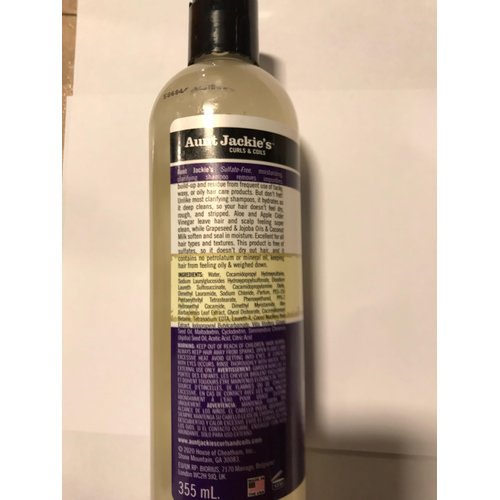 Aunt Jackie's Grapeseed Style Hair Care - Clarifying Shampoo 12oz & Recovery Conditioner 15oz