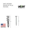 E-Z Ancor kit, 50 Zinc Self Drilling Drywall Anchors with 50 Phillip Screws #8 x 1-1/4" #EKZ050