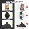 2 Pack Airtag Cat Collar Breakaway with Bell,Reflective Kitten Collar with Apple Airtag Cat Collar Holder,Adjustable 7-12In,Safety Buckle for Girl Boy Cats,Pet Supplies,Accessories,Gifts (Black)