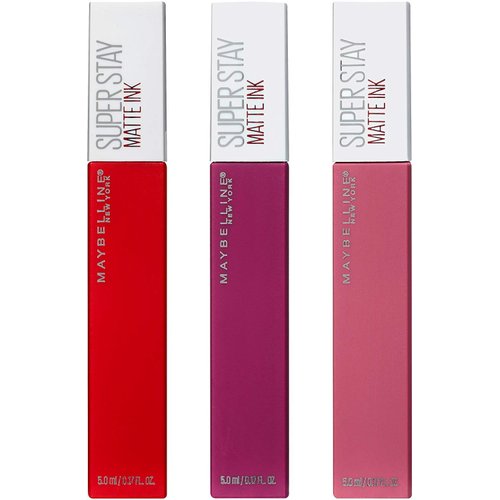Maybelline Superstay Matte Ink Liquid Lipstick 3 Piece Gift Set