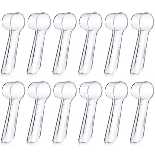 12 Pieces Electric Toothbrush Cover Brush Head Protection Cover Reusable Electric Toothbrush Heads Cover Replacement Brush Heads Cover Caps to Keep Dust Away for Travel, Camping, Family, School