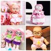 jojofuny 20pcs Doll Glasses Miniature Dress Eyeglasses, Small Doll Costume Glasses, Miniature Round Eyeglasses, for Dolls Pets Costume Accessories Cosplay