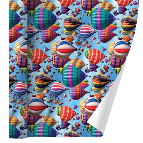 GRAPHICS & MORE Hot Air Balloons Pattern Gift Wrap Wrapping Paper Rolls