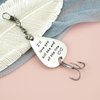 Fishing Lure Gift for Boyfriend Husband I'll Love You Till The End of The Line Christmas Valentines's Day Tackle Box Fisherman Gift for Husband (White)