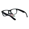SA106 Retro Horn Rim Multi 3 Focus Progressive Reading Glasses Black 2.75