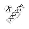 Spiral Hair Pin Spin Pins Non-Scratch Round Tips Spiral Hair Clip Spin Clip Bun Stick Pick for DIY Hair Style 50 Pack (Black)