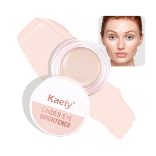 evpct under Eye Brightener, Nourishing Luminous under Eye Concealer Color Corrector for Dark Circles, Waterproof Naturactor Concealer Pot make up for face Eye Ring corrector de ojeras, 03# Ivory White