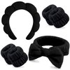Chanaco Headband for Washing Face, Makeup Headbands for Women, Spa Headband, Skincare Headband, Face Wash Headband,Bow Tie Hair Band, Teen Girl Gifts Trendy Stuff Hair Accessories for Women Girls