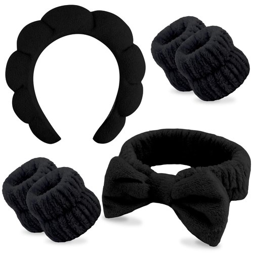 Chanaco Headband for Washing Face, Makeup Headbands for Women, Spa Headband, Skincare Headband, Face Wash Headband,Bow Tie Hair Band, Teen Girl Gifts Trendy Stuff Hair Accessories for Women Girls