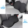 Car Seat Cushion, Memory Foam Auto Wedge Seat Pad, Comfort Low Back and Tailbone Sciatica Pain Relief Driving Pillow, Breathable Non Slip Orthopedic Support Pad, Universal for Men Women (Black)