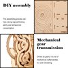 Solar 3D Wooden Puzzle Marble Run DIY Model Kit Craft Sets Educational Wood Mechanical Building Toys STEM Science Experiments Projects Birthday Gift for Adult Men Kids Age 8 10 12 14＋