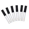 6Pcs 2ML Empty Clear Plastic Eyeliner Tube Container Mascara Bottles Makeup Eyelashes Tube Eyeliner Vials with Rubber Plug and Black Lid Eyelash Growth Oil Storage Holder Eye Gloss Liquid Tube