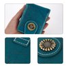 Philo Fun Lipstick Holder Case with Mirror for Purse, Portable Makeup Lip-Gloss Pouch, Small Travel Cosmetics Organizer for Women, Teal Green