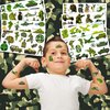 Military Camouflage Temporary Tattoos Theme Army Birthday Party Decorations Supplies Favors Decor 96 PCS Camo Soldier Tank Helicopter Tattoo Stickers Gifts For Kids Adults Boys Girls Prizes Carnival