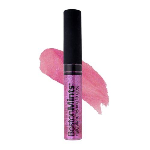 Boston Mints Back Bay Berry Lip Gloss (.25oz) -Vegan, gluten-free, cruelty-free formula with Aloe, Vitamins C & E, and a refreshing hint of spearmint extract for soft and hydrated lips.
