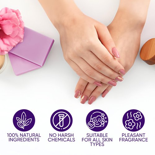 HERBOGANIC Patchouli Handmade Soap - Natural, Moisturizing Soap Bar for Soft and Smooth Skin with a Spa-Like Experience Pack of 1 (100g)