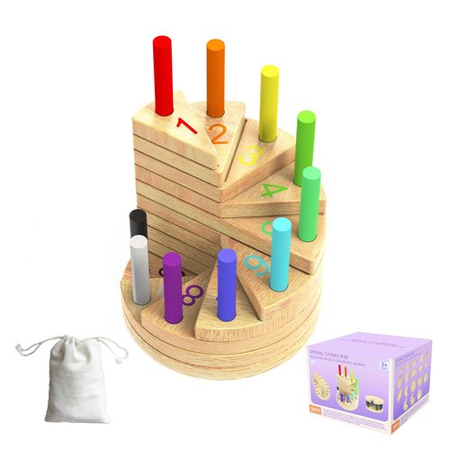 Montessori Number Counting Wallboard, Wooden Montessori Math Toys and Math Handshake Number Wallboards, Number Montessori Learning Toys for Toddlers and Kindergarteners (Colorful Wallboards)