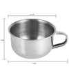 Shaving Soap Mug Bowl, New Stainless Steel Metal Cup Shaver Razor Cleansing Foam Tool For Man
