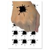 Ink Splatter Temporary Tattoo Water Resistant Fake Body Art Set Collection - 54 1" Tattoos (1 Sheet)