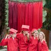 Red Party Decorations 197Ft × 1.97" Ombre Red Ribbon Fringe Hanging Streamer Backdrop Garland for Birthday Valentines Anniversary Wedding Bridal Shower Engagement Graduation Baby Shower Party Supplies