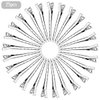 25 Pcs Metal Duck Bill Hair Clips Silver Single Prong Hair Clips Women Styling Hair Clips Alligator Curl Clips for Hair Coloring, Bows DIY, Hair Extensions, Salon (3.5Inch)