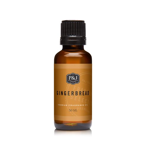 P&J Fragrance Oil - Gingerbread Scented Candle Making Oil, 30ml