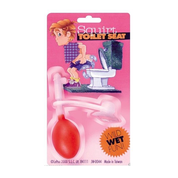 Squirt Toilet Seat Bathroom Prank Toy Joke Trick Funny Gift gag