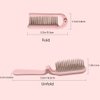 2Pcs Folding Hair Brush Hair Comb Portable Mini Massage Hair Brush Anti-Static Anti-knot for Women & Girls Size for Handbag (dark)