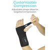 Vive Wrist Brace - Carpal Tunnel Hand Compression Support Wrap for Men, Women, Tendinitis, Bowling, Sports Injuries Pain Relief - Removable Splint - Universal Ergonomic Fit (Black, Left)