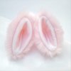 Cat Ears Hair Clips Fox Ears Barrettes Women Furry Fur Cat Headpiece Holiday Hair Pins Sweet Halloween Party Decoration Headband Anime Cosplay Costume Kitty Kitten Hair Accessories Pink - White