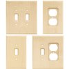 Franklin Brass Wood Square Wall Plate, Unfinished Wood Single Switch Cover Switch Cover, 1-Pack, W10393V-UN-C
