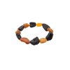 Genuine Amber Bracelet From Baltic Sea Made with Elastic Band Unpolished Cherry and Cognac 20 cm (7.9 Inches).