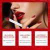 Tiejdhr 4 Colors Mini Little Tube Lipstick, Matte Velvet Lipstick, Red Moisturizer Smooth Lip Stick Lip Stain Long Lasting 24-Hours Waterproof Labiales Mate (Set B)