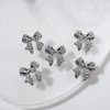 30pcs 3D Metal Bow Nail Charms for Acrylic Nails Alloy Nail Bows Gold Silver Gray Bow Knot Nail Art Charms Cute Bow Charms Kawaii Bow tie Nail Accessories Nail Jewels for Women Girls Manicure