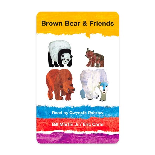 Yoto Brown Bear & Friends by Bill Martin Jr. & Eric Carle – Kids Audio Card for Use with Player & Mini All-in-1 Audio Player, Screen-Free Listening with Playtime Bedtime & Travel Stories, Ages 2+