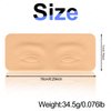 Guapa 3D Eyebrow Module Silicone Skin with Printed Guiding Lines for Starters and Professional Tattoo Training Perfect for Permanent Makeup Hairstroke Eyebrows Practice (3D eyebrow template-1 pcs)