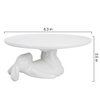 LA JOLIE MUSE Cupcake Stand Ceramic Dessert Plates for Snacks and Cookies, Bunny Candy Dish Gifts, 8.3 Inch White, Easter Home Decorations Gift