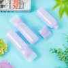 ONLYFU 4 Pcs Root Comb Applicator Bottle, 6 Oz Hair Dye Applicator Bottle with Comb and Scale Plastic Hair Oil Applicator Bottle for Hair Dye and Hair Care Purple
