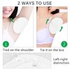 FERCAISH Underarm Sweat Pads - 1 Pairs Reusable Sweat Absorbing Guards with Shoulder Strap, Breathable and Washable Armpit Sweat Pads, Quick-Dry Anti-Perspiration Stickers for Women and Men(White)