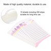 10PCS False Eyelash Fans Paper Card Eyelash Extension Storage Card with Double Sided Adhesive Tape Quick Flower Storage Grafting Kit for Display Rack for Women Girl Eyelash Extension Storage Card