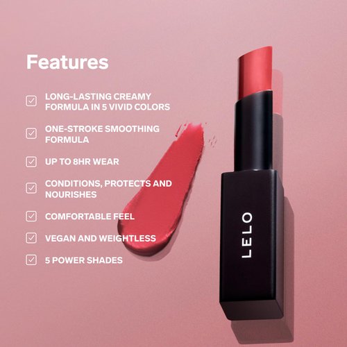 LELO MAKEUP - STYLO Lipstick - Extra Creamy Matte Lipstick for Women, Long Lasting Lipstick, Lipsticks - 03 REBEL