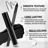 LZXLUKGIR Black Lipstick Halloween Black Lip Liner Lip Kit,Matte Black Lipstick Long Lasting Smudge Proof,Velvet Black Lip Gloss Lip Stain,Non Stick Cup Black Liquid Lip Stick and Lip Pencil for Women