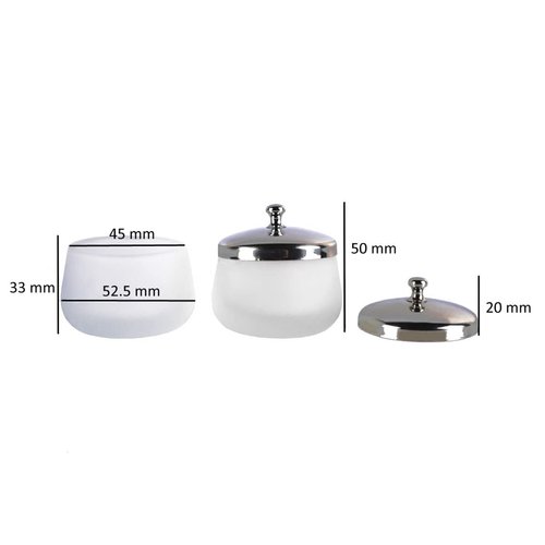 mollensiuer 1 Piece Matte Crystal Glass Nail with Lid Nail Glass Crystal Cup Nail Crystal Bowl Dapping Dish Glass Crystal Dappen Dish Liquid Container Holder Tool for Acrylic Liquid Powder