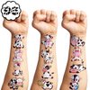 101 PCS Cow Print Farm Animals Temporary Tattoos Themed Birthday Party Decorations Favors Supplies Decor Funny Holy Cow Im One Tattoo Stickers Gifts For Boys Girls Class Prizes Carnival Cartoon