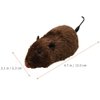 balacoo 4pcs Plush Clockwork Mouse Small Dog Toy Animals Toys pet Toys Soft Toy cat Teaser Toy cat mice Toys Stuffed Rat Toy Mouse cat Mouse Wind up Mouse cat Toy Fake Mouse Puppy Plastic