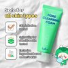 Lab.it Pore Cleansing Foam｜Facial Cleanser for Oily Skin, Blackhead Remover, Pore Unclogger, Creamy Foam, Gentle Pore Control with Tannin x BHA, Korean Skincare, Dermacosmetics (100g, 3.52 oz.)
